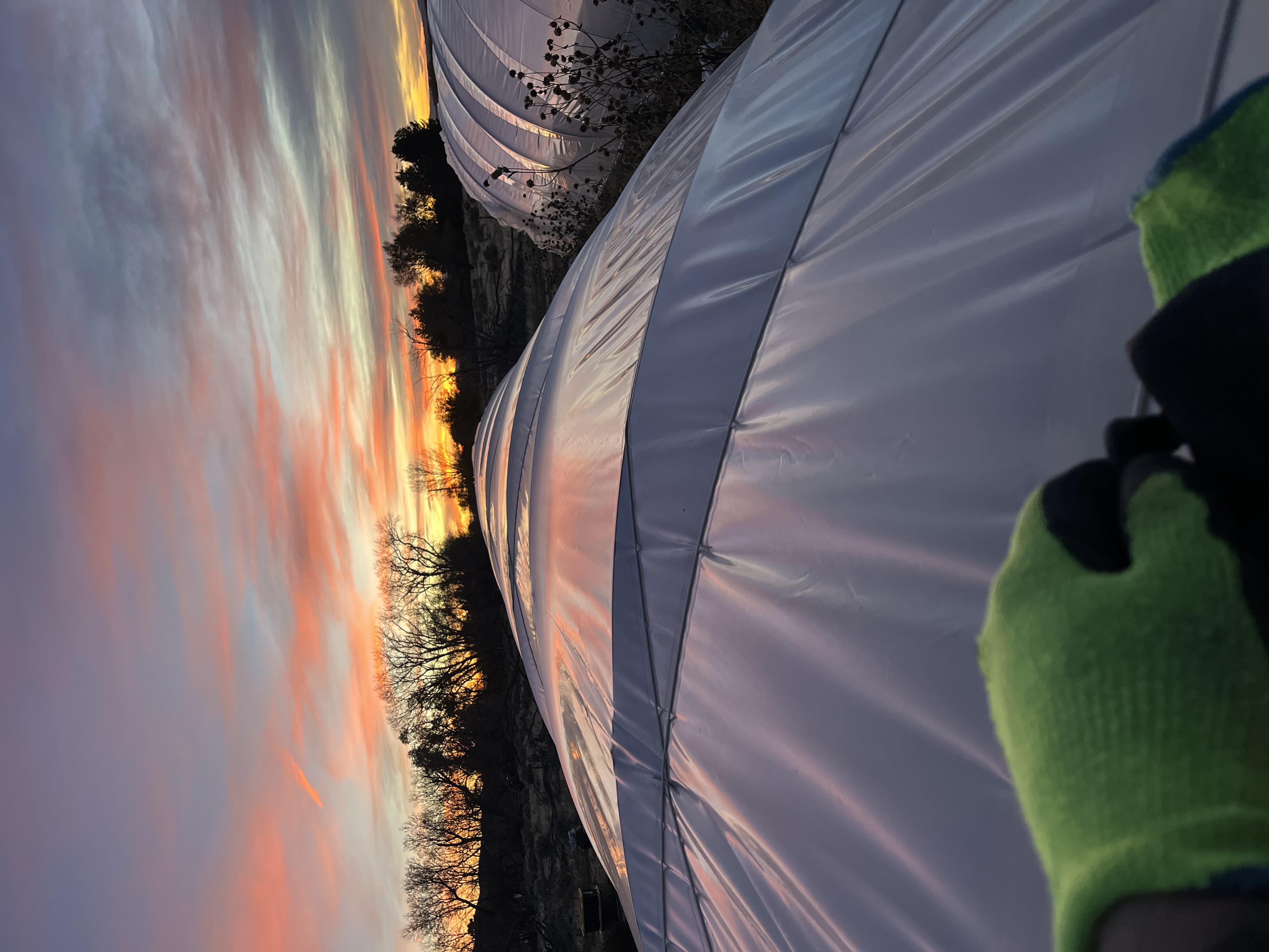 High Tunnel Sunset